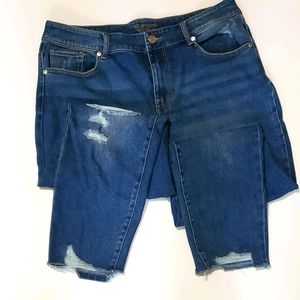 Womens Distressed Jeans